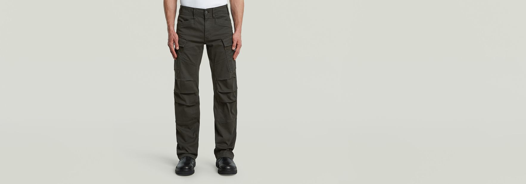 【DISCERNMENT】Straight Golden Dart Cargo Pants Khaki Cargo Pant - Just For Kix