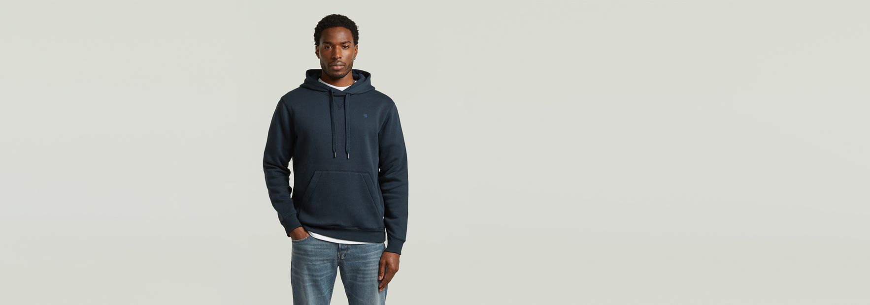 Premium Core Hooded Sweater | ブラック | G-STAR® JP