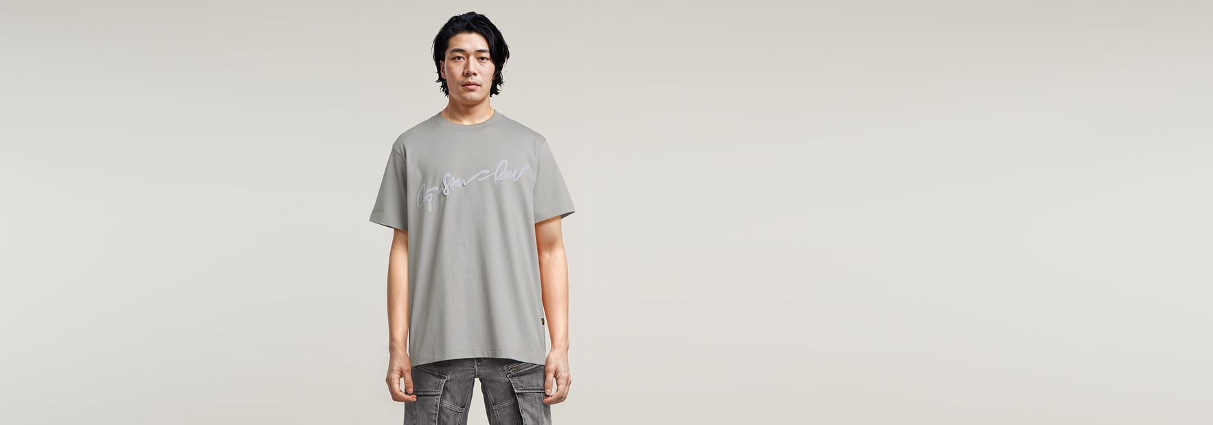 送料込★G-Star★Graphic Script Loose 半袖Tシャツ Unisex Graphic Script Loose T-Shirt | White | G-STAR® BG