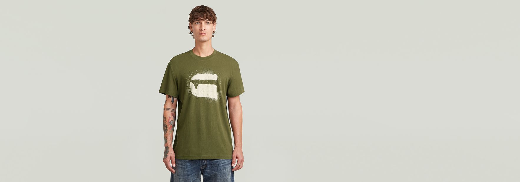 Spray G Logo T-Shirt Black G-STAR® ZA