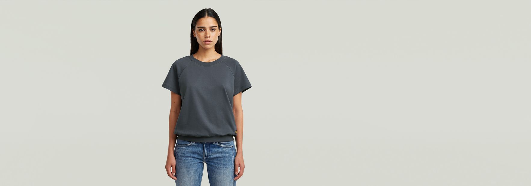 tシャツ RAGLAN SLEEVE S/S TOP レディース Raglan T-Shirt | Dark blue | G-STAR® EE