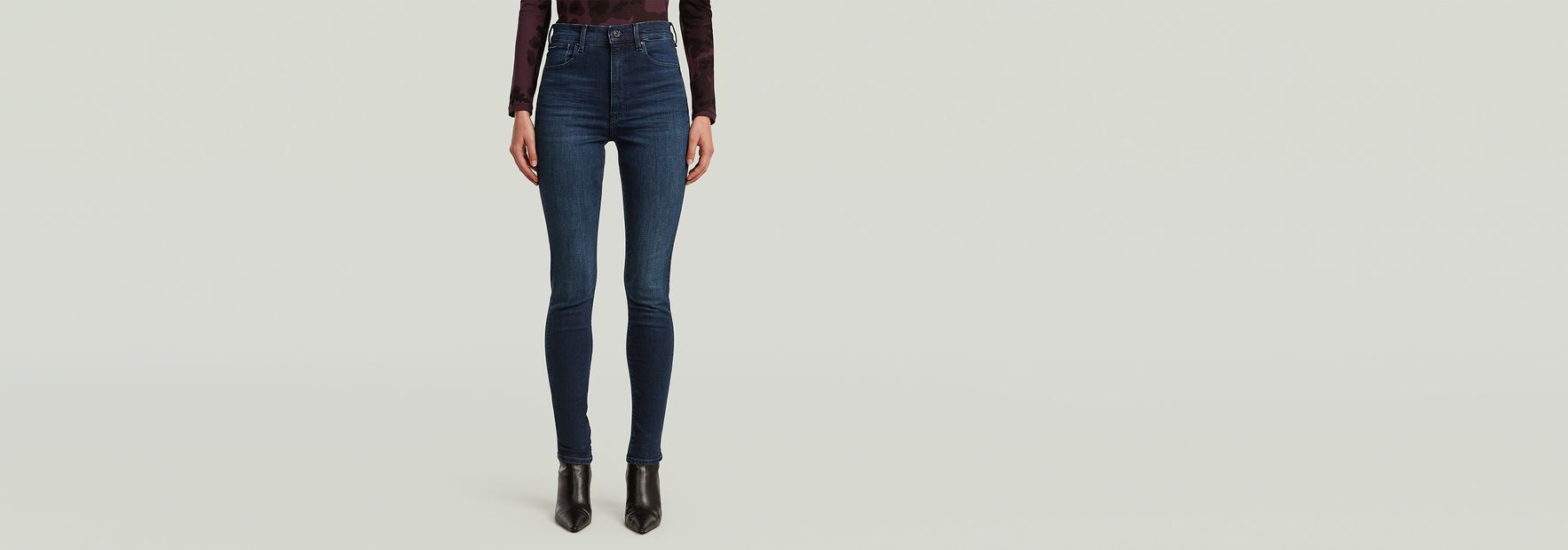 Kafey Ultra High Skinny Jeans | Medium blue | G-STAR® US