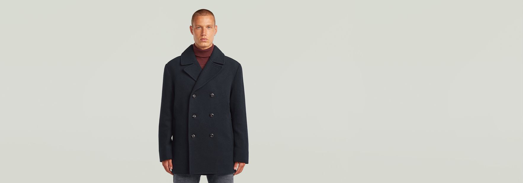 Wool Peacoat | ダークブルー | G-STAR® JP