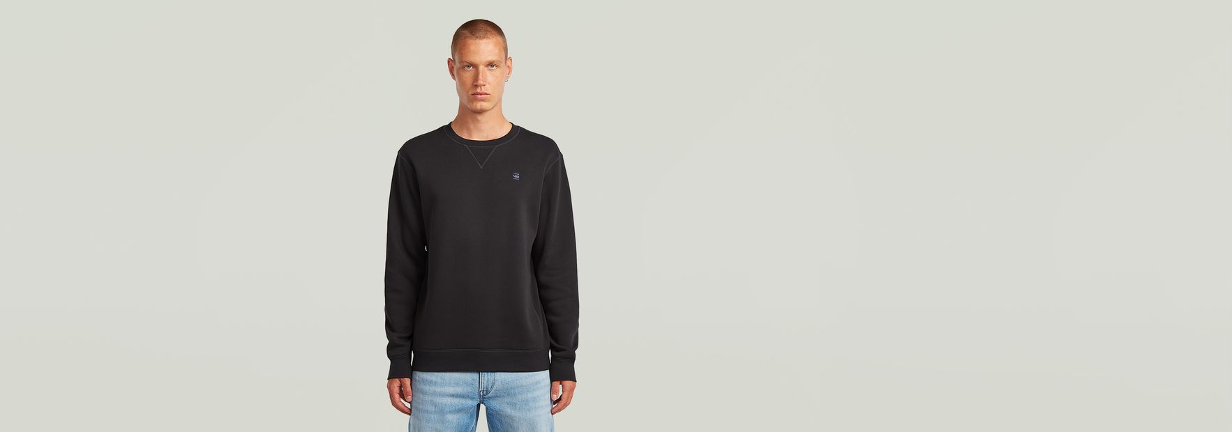 Premium Core Sweater Black G-STAR® US - Main Image