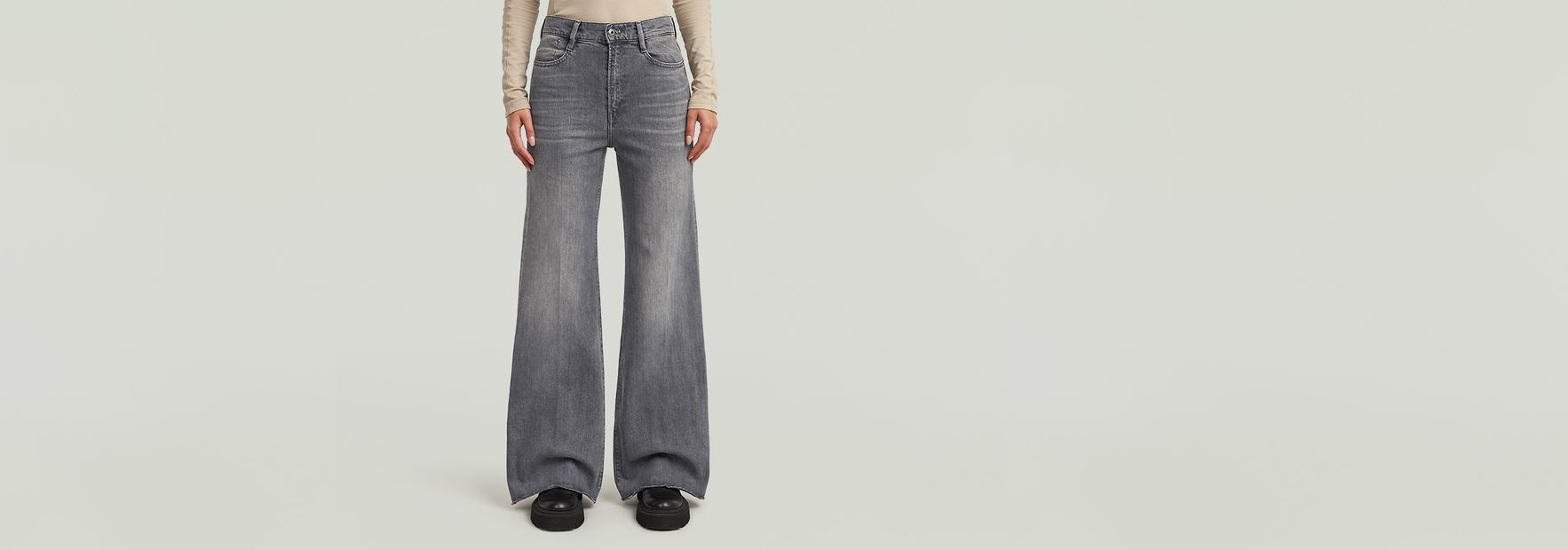 送料込★G-Star★ハイウエスト Deck Ultra Wide デニム Deck Ultra High Wide Leg Jeans | Light blue | G-STAR® US