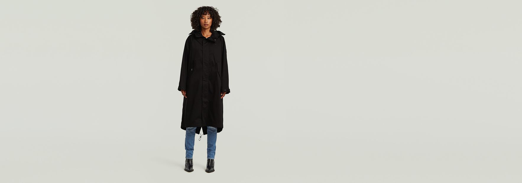 Rovic Hooded Loose Parka | Black | G-STAR® NL