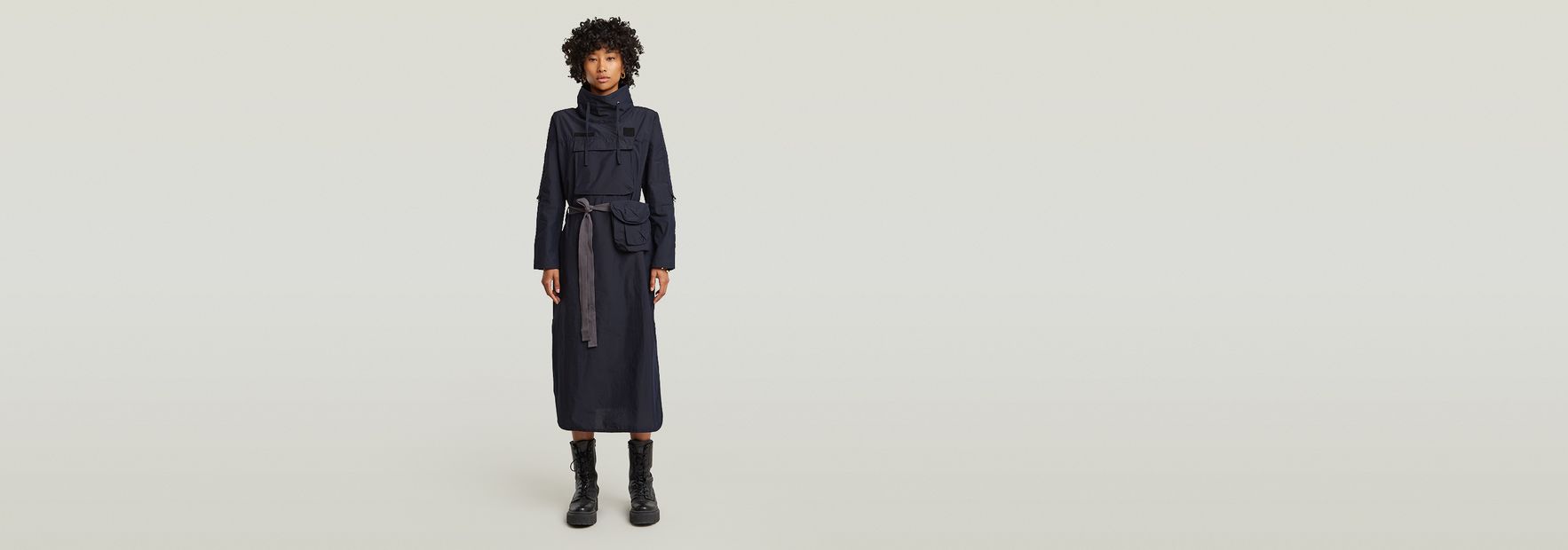G-STAR RAW Anorak Tunic Dress ネイビー ワンピース G-Star RAW Anorak Tunic Dress