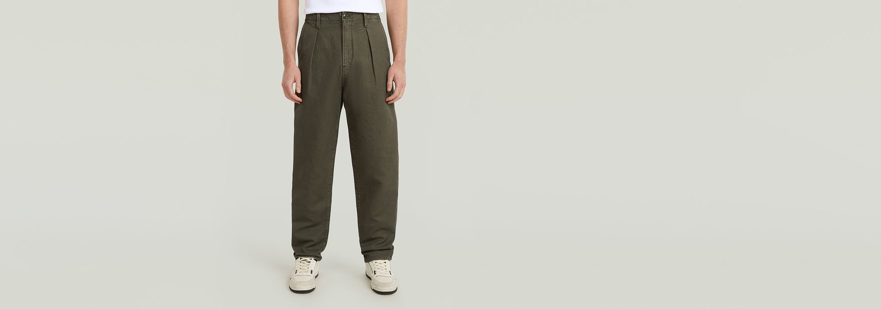 Pleated Chino Relaxed Tapered | マルチカラー | G-STAR® JP