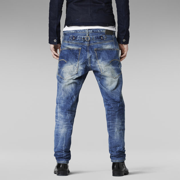 Jeans Denim G Star Raw Blades Tapered Mens Trouser Pants Medium Aged