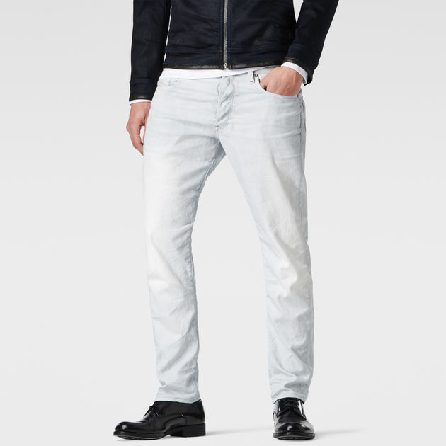 G star white mens jeans sale