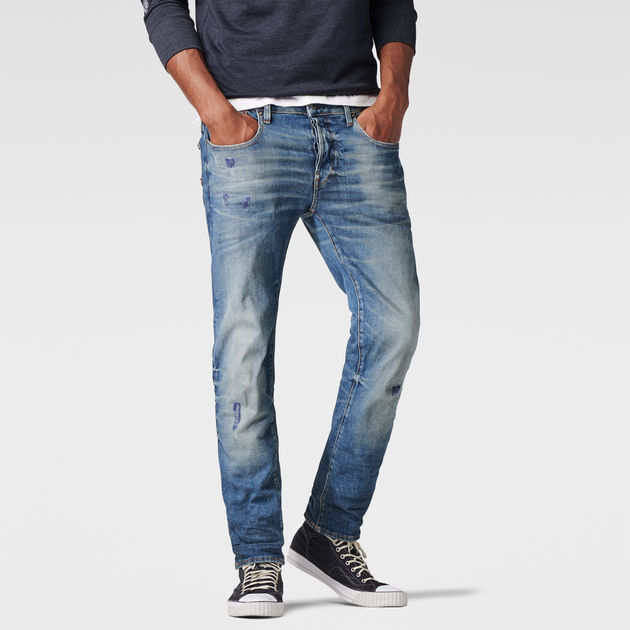 Revend Straight Jeans Dark Aged Restored 7 Men GStar RAW®