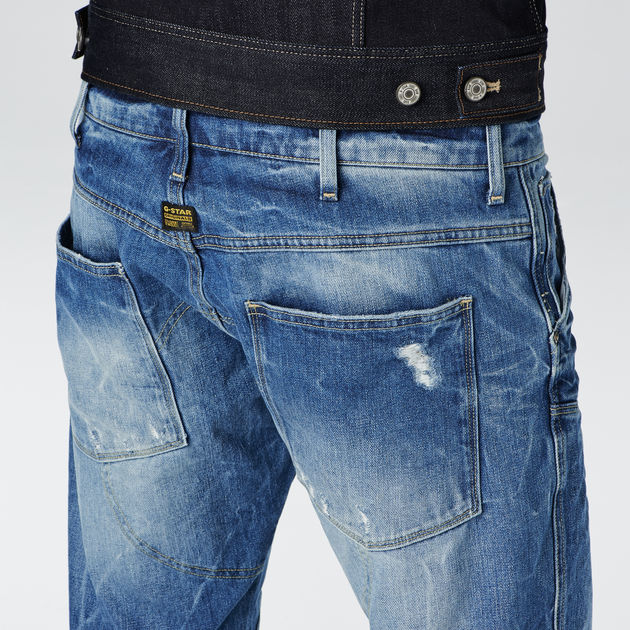 5620 3D Low tapered Jeans | Light Aged 