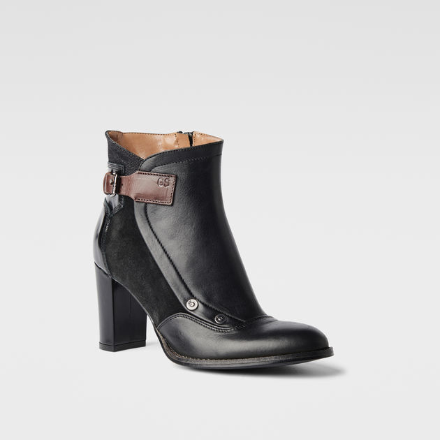 Bastille Ankle Tab Boot | Black/With 
