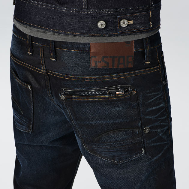 Attacc Low Straight Jeans Indigo Aged G Star Raw