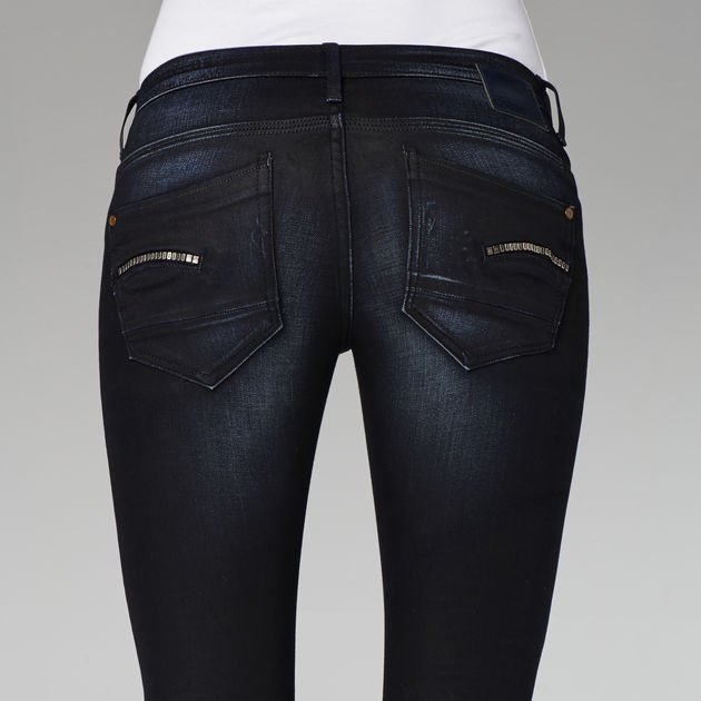 diefstal Analist erfgoed Radar Smith Mid Waist Skinny Jeans | Dark blue | G-Star RAW®