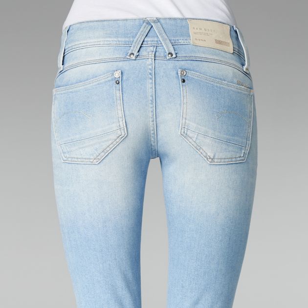 Waist Skinny Jeans Light blue | G-Star