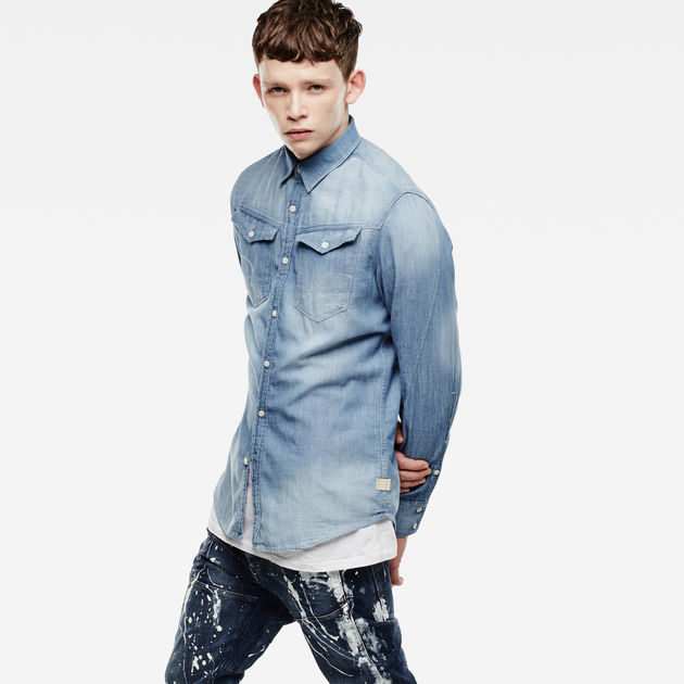 g star raw denim shirt