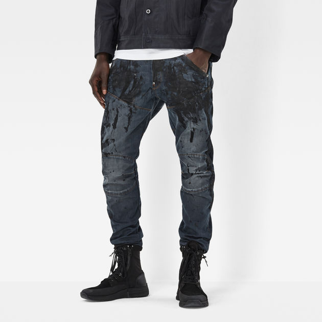 g star paint splatter jeans