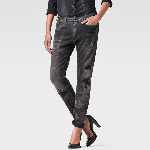 Type C 3D Low Waist Boyfriend Jeans Dark blue G STAR GB