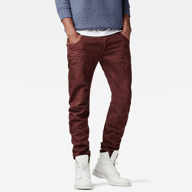 maroon colour jeans