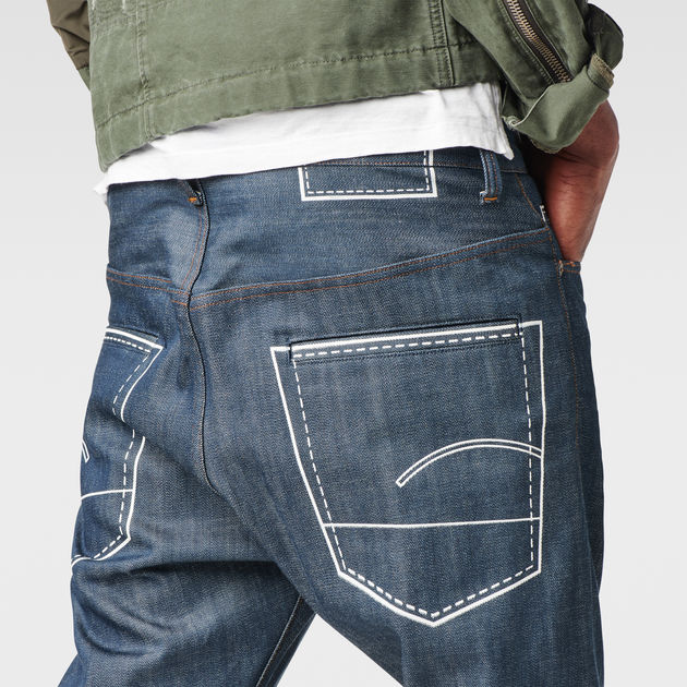 US First Chain Classic Tapered Jeans Dark blue G STAR