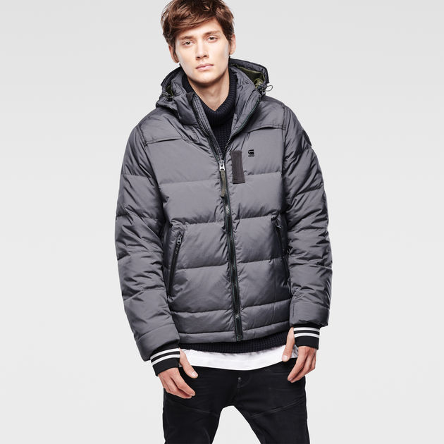 Whistler Hooded Down Jacket Grey G STAR