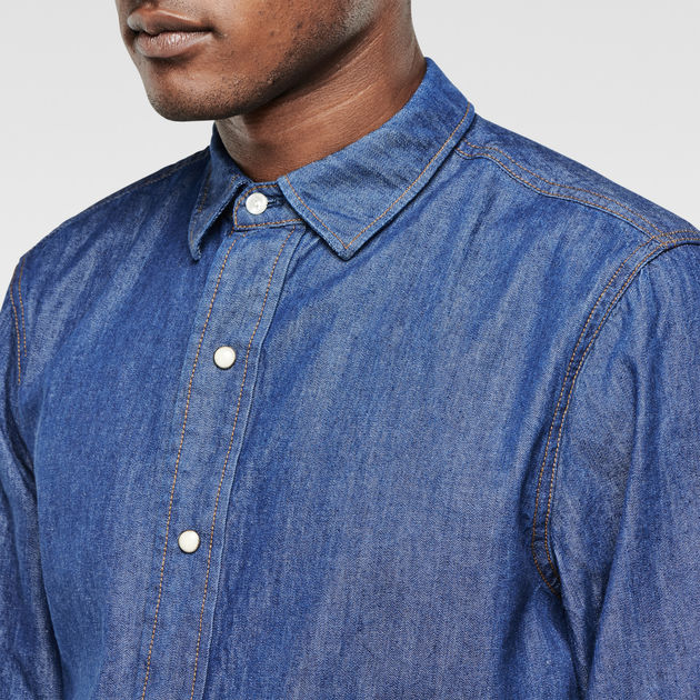 Type C Clean Shirt | Medium blue | G-STAR®