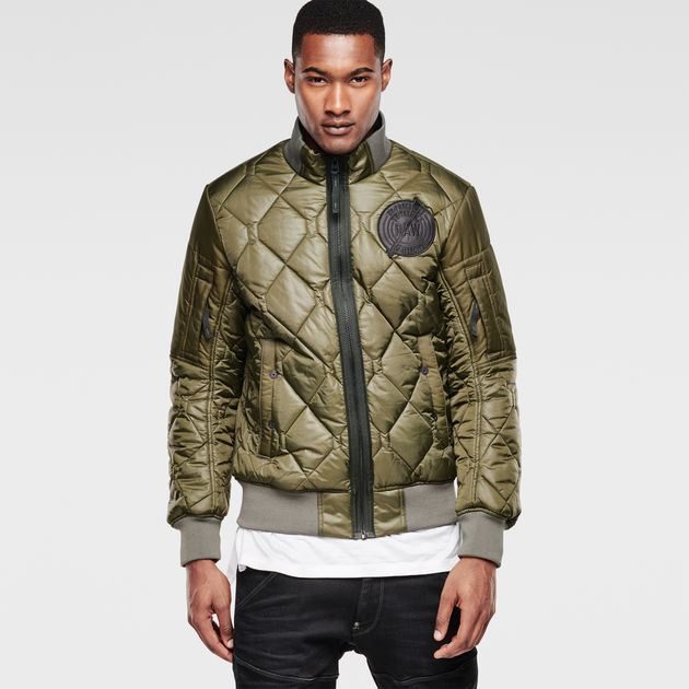 G star on sale quilted bomber jacket