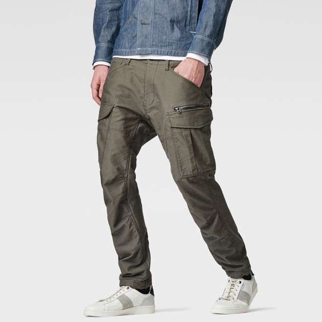 g star raw rovic tapered trousers grey