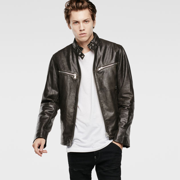 Road Leather Jacket | Black | Men | G-Star RAW®