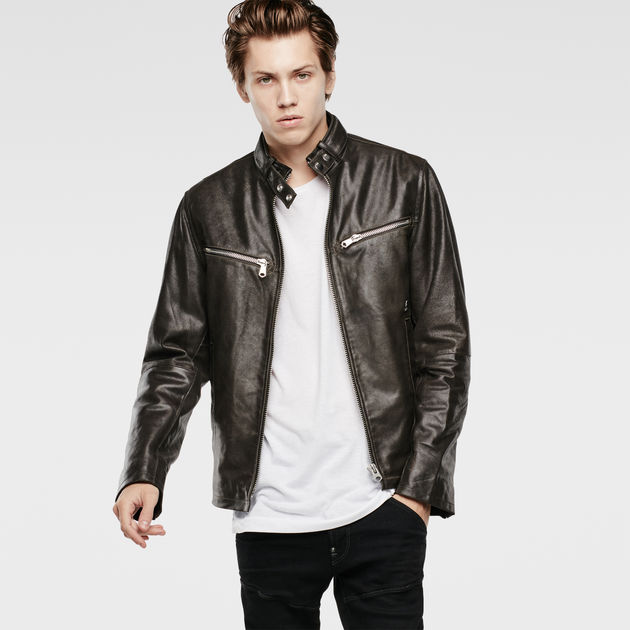 Road Leather Jacket | Black | G-Star RAW®