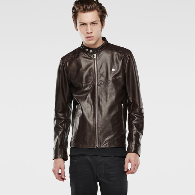 Edla Leather Jacket | Dark Brown | G 