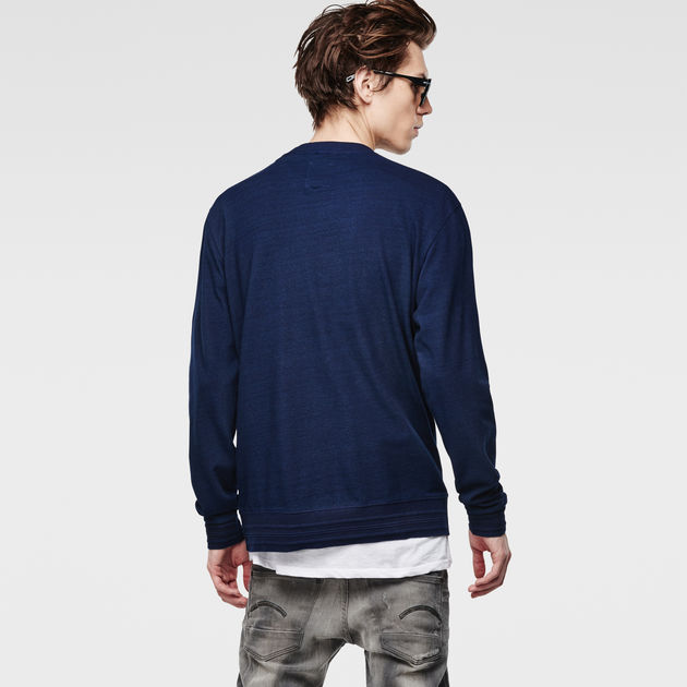 Indigo Pique Sweat