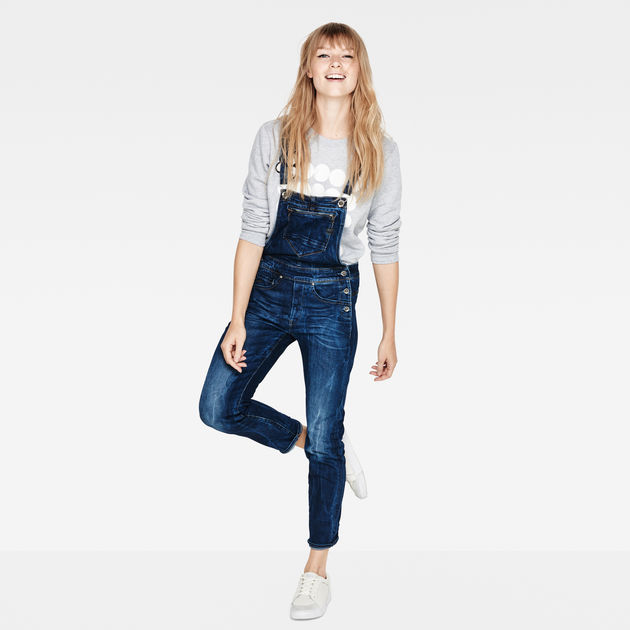 Midge Slim Overall | Medium blue | G-Star RAW® US