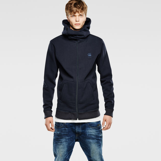 Aero Tunnel Hooded Vest Sweat Dark blue G STAR