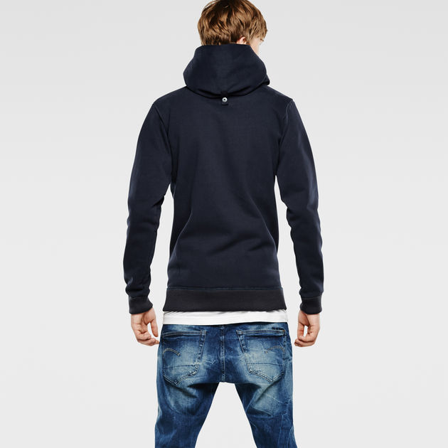 Aero Tunnel Hooded Vest Sweat | Dark blue | G-STAR®