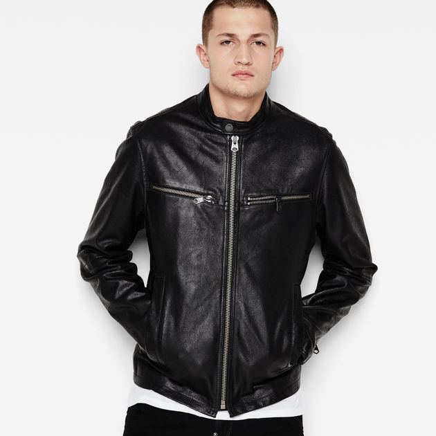 g star raw leather jacket