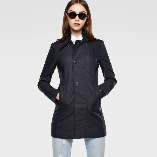 MINOR RELAX TRENCH Dark blue G STAR