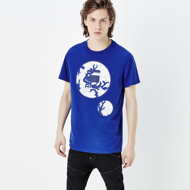 Warth T-shirt | Medium blue | G-Star RAW®