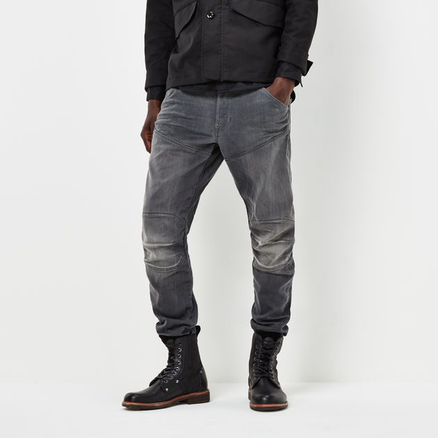 5620 G-Star Elwood 3D Tapered Trainer Jeans | Grey | G-Star RAW® CA