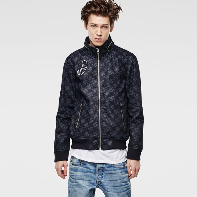 Raw For The Oceans - Fallden Bomber | Dark blue | G-STAR® US