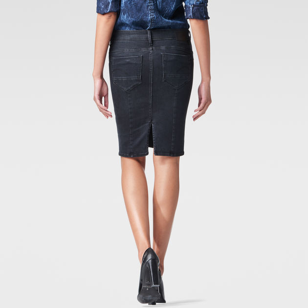 g star raw denim skirt