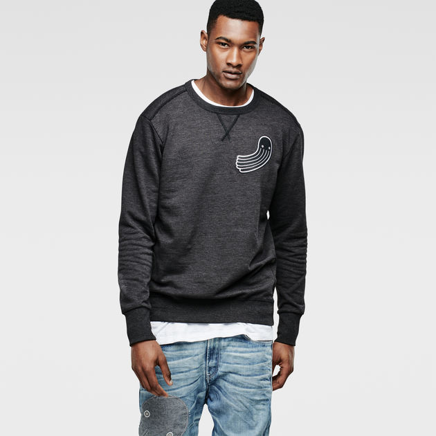 RAW for the RAW® Sweatshirt Oceans | | Occotis - G-Star Grey US