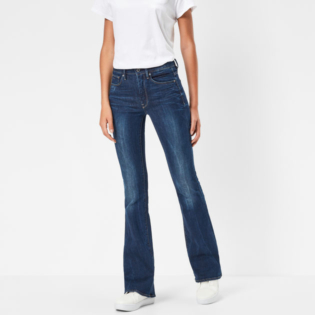 3301 high flare jeans