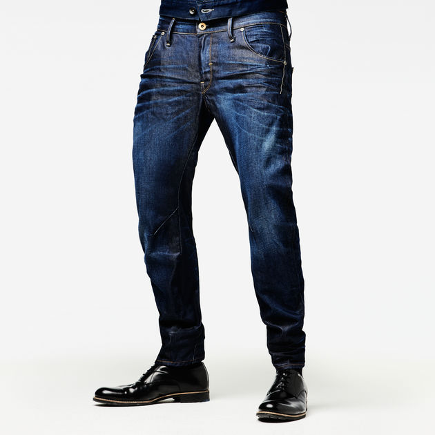 g star arc 3d slim jeans dark aged