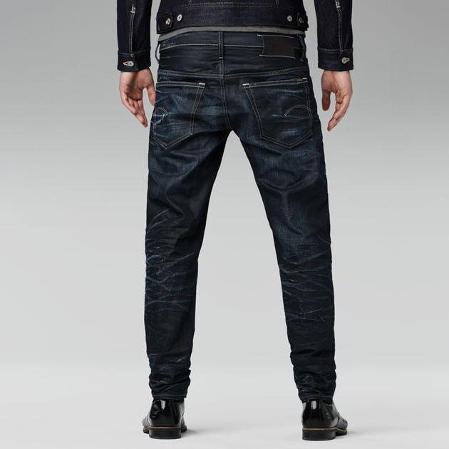 3301 low waist tapered jeans | Dark 