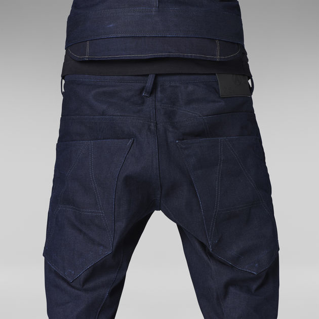 A-Crotch Tapered Jeans | 3D Raw Denim 