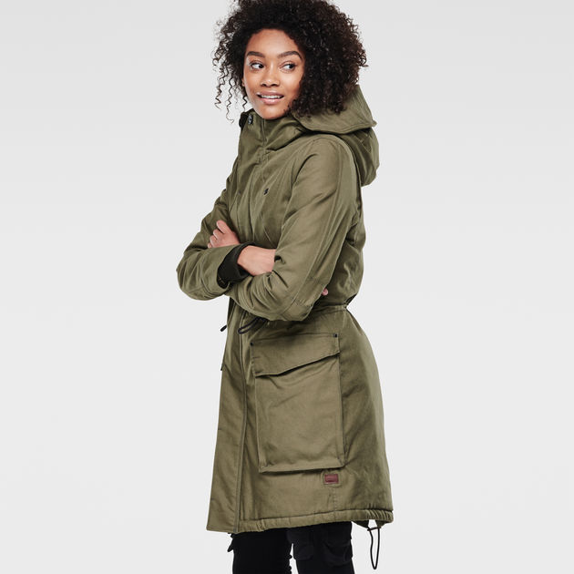 Duty Hooded Relaxed Parka Green G STAR