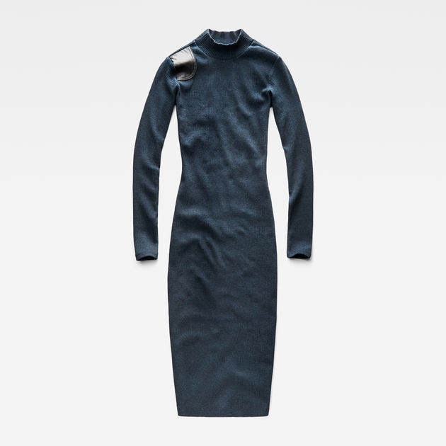 HW900DBL dress layered Look tunic size l linen material mix oversize 40 42 44 portable dark blue