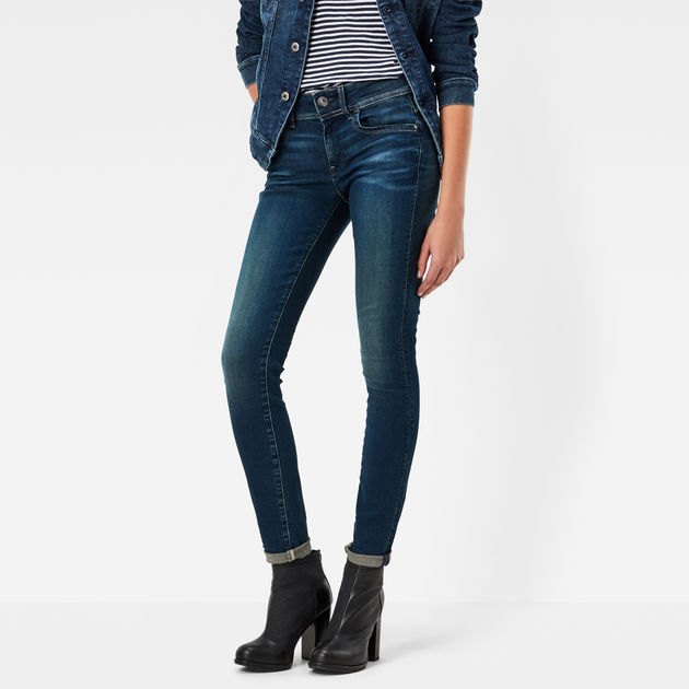 Lynn Skinny Jeans | Medium blue | G-STAR® US